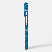 コンテンポラリーティール(緑がかった色)テクスチャ Case-Mate iPhoneケース (裏面 / 左)