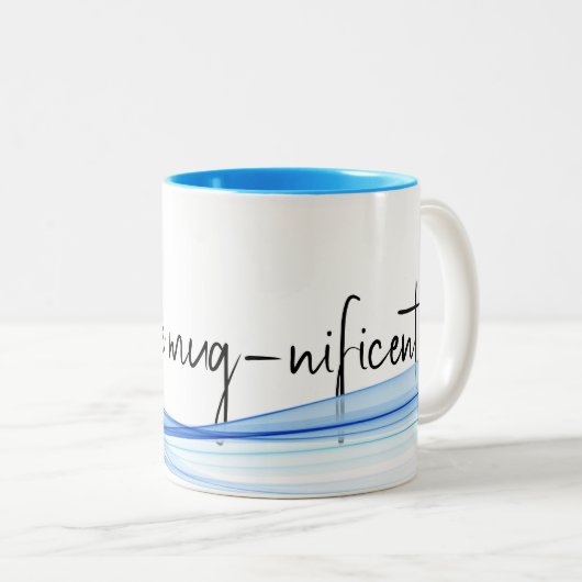 コンテンポラリーデザイン及び引用文 ツートーンマグカップ (正面右)