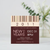 コンテンポラリーニューイストライプズイヴパーティの招待状 招待状 (スタンド正面)