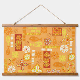 コンテンポラリーハワイアンアイコン 吊り下げ型タペストリー