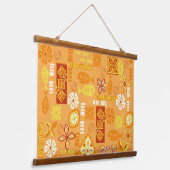 コンテンポラリーハワイアンアイコン 吊り下げ型タペストリー (傾斜あり)