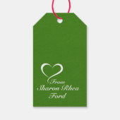 コンテンポラリーハートギフトラベル ギフトタグ (裏面)