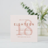 コンテンポラリーバラ18th誕生日パーティーへの招待 セーブザデート (スタンド正面)