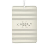 コンテンポラリーフェイクグラデーション銀ストライプ製品 カーエアーフレッシュナー (裏面)