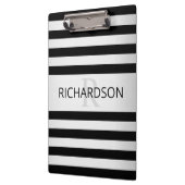 コンテンポラリーフェイクグラデーション銀ストライプ製品 クリップボード (左)