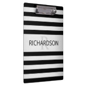 コンテンポラリーフェイクグラデーション銀ストライプ製品 クリップボード (右)