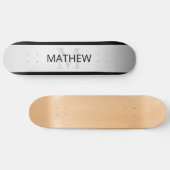 コンテンポラリーフェイクグラデーション銀ストライプ製品 スケートボード (横)