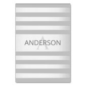 コンテンポラリーフェイクグラデーション銀ストライプ製品 テーブルナンバー (裏面)