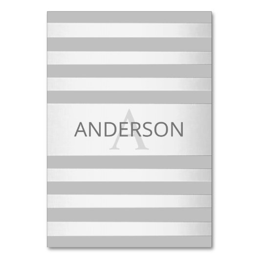 コンテンポラリーフェイクグラデーション銀ストライプ製品 テーブルナンバー (正面)