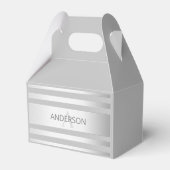 コンテンポラリーフェイクグラデーション銀ストライプ製品 フェイバーボックス (裏面サイド)