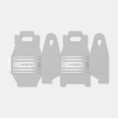 コンテンポラリーフェイクグラデーション銀ストライプ製品 フェイバーボックス (折り畳みなし)