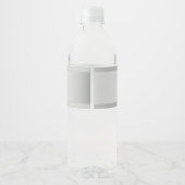 コンテンポラリーフェイクグラデーション銀ストライプ製品 ペットボトルラベル (裏面)