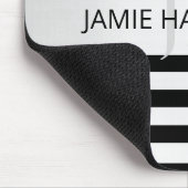 コンテンポラリーフェイクグラデーション銀ストライプ製品 マウスパッド (コーナー)