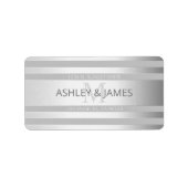 コンテンポラリーフェイクグラデーション銀ストライプ製品 ラベル (正面)