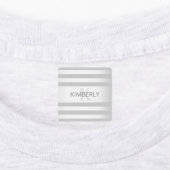 コンテンポラリーフェイクグラデーション銀ストライプ製品 ラベル (貼付)