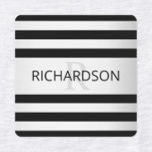 コンテンポラリーフェイクグラデーション銀ストライプ製品 ラベル (デザイン2)