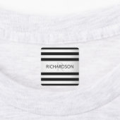 コンテンポラリーフェイクグラデーション銀ストライプ製品 ラベル (貼付)