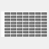 コンテンポラリーフェイクグラデーション銀ストライプ製品 ラベル (シート)