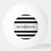 コンテンポラリーフェイクグラデーション銀ストライプ製品 卓球ボール (裏面)