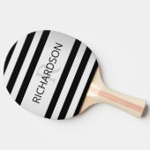 コンテンポラリーフェイクグラデーション銀ストライプ製品 卓球ラケット (横)