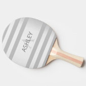 コンテンポラリーフェイクグラデーション銀ストライプ製品 卓球ラケット (横)