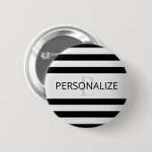 コンテンポラリーフェイクグラデーション銀ストライプ製品 缶バッジ (正面&裏面)