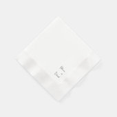 コンテンポラリーフォント名結婚のコード 縁ありカクテルナプキン (角)