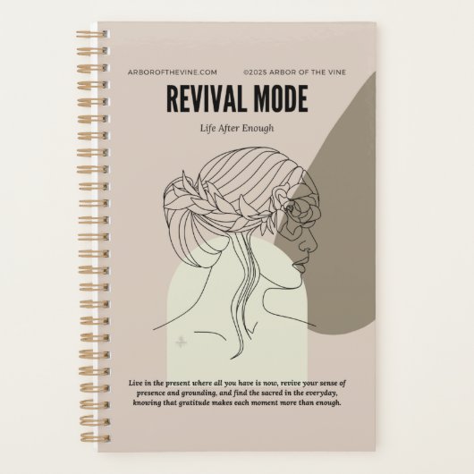 コンテンポラリーフローラスケッチプランナー プランナー手帳 (正面)