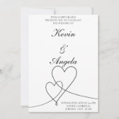 コンテンポラリーミニマルエレガント: & 結婚s 招待状 (正面)