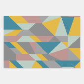 コンテンポラリーモダニスト図形のアー自然トカラー ラッピングペーパーシート (正面)