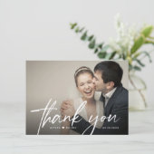 コンテンポラリーモダンハート サンキューカード (スタンド正面)