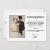 コンテンポラリーモダンハート サンキューカード (裏面)