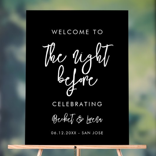 コンテンポラリーモダン大歓迎の前夜 アクリルサイン (ニュートラル)