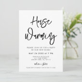 コンテンポラリーモダン引っ越し祝いパーティーパーティー 招待状 (スタンド正面)