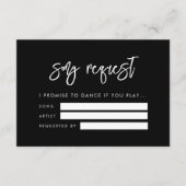 コンテンポラリーモダン結婚の歌のリクエスト エンクロージャーカード (正面)