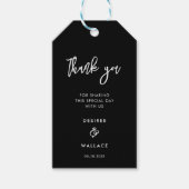 コンテンポラリーモダン結婚の ギフトタグ (正面)