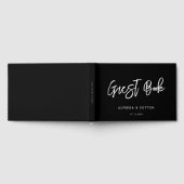 コンテンポラリーモダン結婚の ゲストブック (全面)