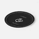 コンテンポラリーモダン結婚の ペーパープレート (アングル)