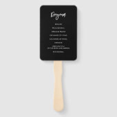 コンテンポラリーモダン結婚式 ハンドファン (裏面)