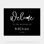 コンテンポラリーモダン結婚歓迎サイン アクリルサイン (正面)