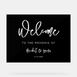 コンテンポラリーモダン結婚歓迎サイン アクリルサイン