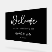 コンテンポラリーモダン結婚歓迎サイン アクリルサイン (傾斜)