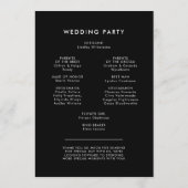 コンテンポラリーモダン結婚面 プログラム (裏面)