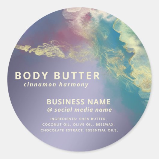 コンテンポラリーモダン芸術的抽象芸術 ラウンドシール (正面)