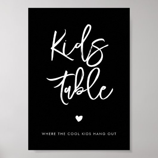 コンテンポラリーモダン表の表の結婚黒印 ポスター (正面)