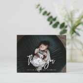 コンテンポラリーモダン黒の赤ん感謝していだ ポストカード (スタンド正面)