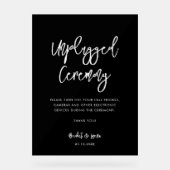 コンテンポラリーモダン黒抜き式 アクリルサイン (正面)