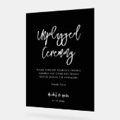 コンテンポラリーモダン黒抜き式 アクリルサイン (傾斜)