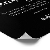 コンテンポラリーモダン黒抜き式 ポスター (角)