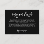 コンテンポラリーモダン黒新婚旅行 エンクロージャーカード (正面)